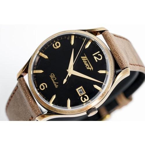 Tissot Men's Watch Heritage Visodate Bronze PVD T1184103605700 - Watches & Crystals