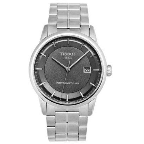 Tissot Luxury Powermatic 80 Men’s Silver/Grey Stainless Swiss Automatic Watch T0864071106100 - Watches