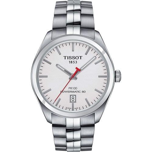 Tissot PR100 Powermatic 80 Men’s Asian Games Silver Swiss Watch T1014071101100 - Watches