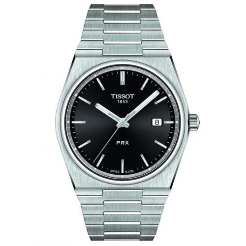 Tissot PRX Men’s Black Dial Watch T1374101105100 - Watches
