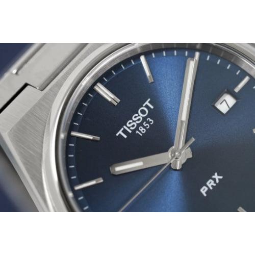 Tissot PRX Men’s Blue Dial Watch T1374101104100 - Watches