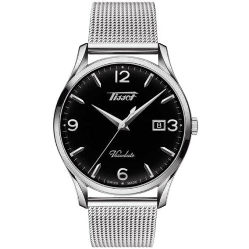 Tissot PRX Men’s Silver / Black Dial Watch T1374101105100 - Watches