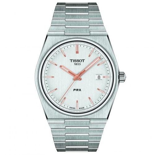 Tissot PRX Men’s White Dial Watch T1374101103100 - Watches