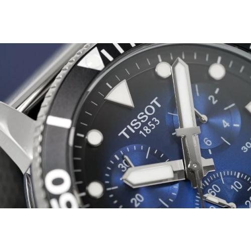 Tissot Seastar 1000 Men’s Blue Gradient Chronograph Mesh Watch T120.417.11.041.02 - Watches