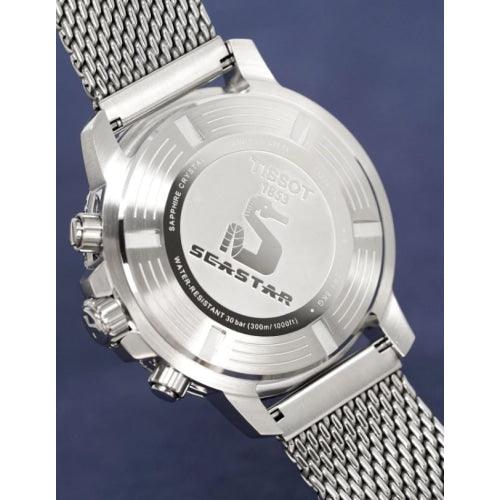 Tissot Seastar 1000 Men’s Blue Gradient Chronograph Mesh Watch T120.417.11.041.02 - Watches