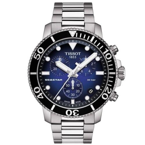Tissot Seastar 1000 Men’s Blue Gradient Chronograph Watch T120.417.11.041.00 - Watches