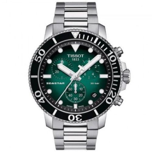 Tissot Seastar 1000 Men’s Green Gradient Chronograph Watch T120.417.11.091.01 - Watches