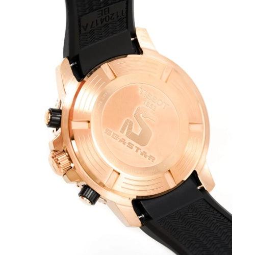 Tissot Seastar 1000 Men’s Rose Gold / Black Chronograph Rubber Watch T120.417.37.051.00 - Watches