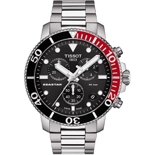 Tissot Seastar 1000 Men’s Silver / Black Chronograph Watch T120.417.11.051.01 - Watches
