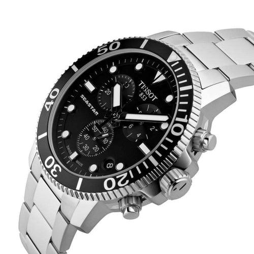 Tissot Seastar 1000 Men’s Silver / Black Dial Chronograph Watch T120.417.11.051.00 - Watches