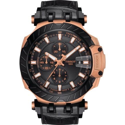 Tissot T-Race Automatic Men’s Rose Gold/Black Chronograph Swiss Watch T1154273705101 - Watches