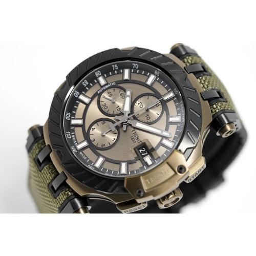 Tissot Men’s Automatic Watch T-Race MotoGP Chronograph Khaki T1154273709100 - Watches