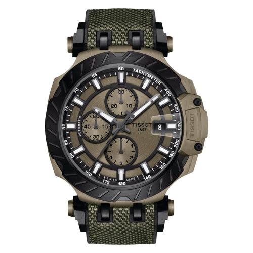 Tissot Men's Automatic Watch T-Race MotoGP Chronograph Khaki T1154273709100 - Watches & Crystals