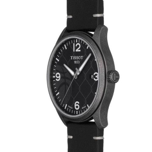 Tissot XL 3x3 Men’s Basketball Black Interchangeable Leather Strap Swiss Watch T1164103606700 - WATCHES