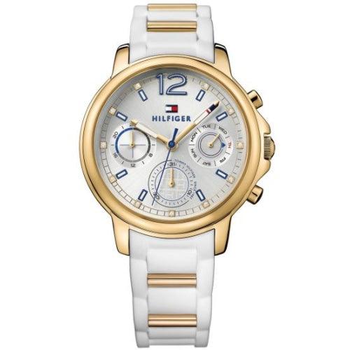Tommy Hilfiger Ladies Watch Claudia Two Tone White 1781745 - Watches & Crystals