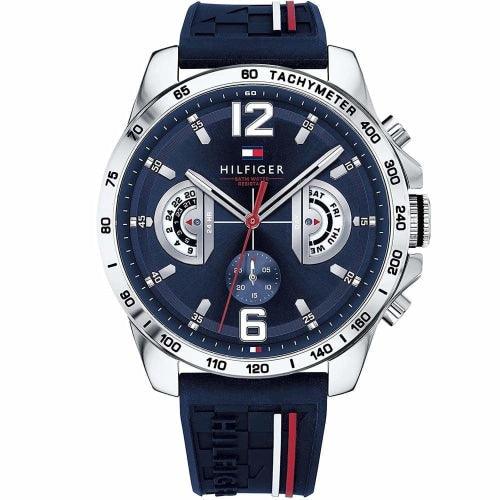 Tommy Hilfiger Men's Watch Chronograph Decker Blue 1791476 - Watches & Crystals