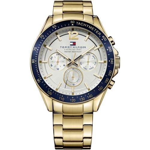Tommy Hilfiger Men's Watch Chronograph Luke Yellow Gold 1791121 - Watches & Crystals