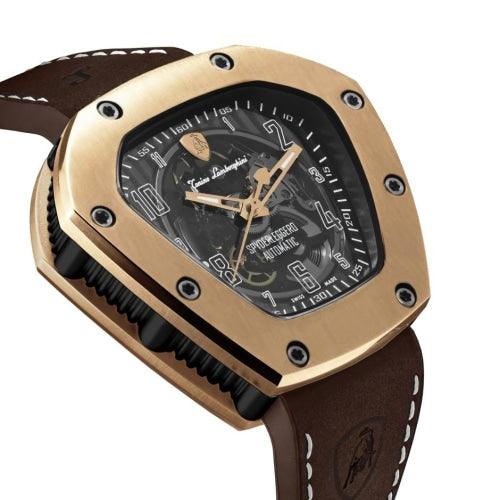 Tonino Lamborghini Spyderleggero Skeleton IP Rose Gold - Watches & Crystals