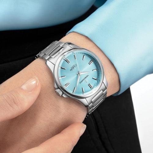 Venezianico Automatic Watch Redentore 36 'Tiffany' Blue Steel 1121502C - Watches & Crystals