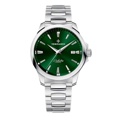 Venezianico Automatic Watch Redentore 40 Green Steel 1221501C - Watches & Crystals