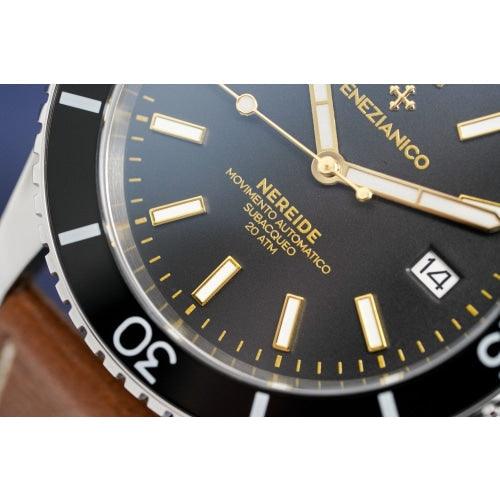 Venezianico Automatic Watch Nereide Leather Black 3321505 - Watches & Crystals