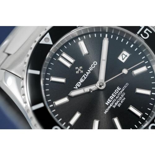 Venezianico Automatic Watch Nereide Canova Bracelet Black 3321504C - Watches & Crystals
