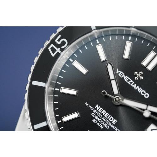 Venezianico Automatic Watch Nereide Canova Bracelet Black 3321504C - Watches & Crystals
