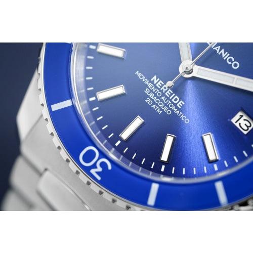 Venezianico Automatic Watch Nereide Canova Bracelet Blue 3321502C - Watches & Crystals
