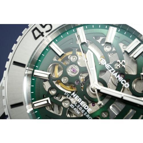 Venezianico Automatic Watch Nereide UltraLeggero Skeleton Green 3921501 - Watches & Crystals