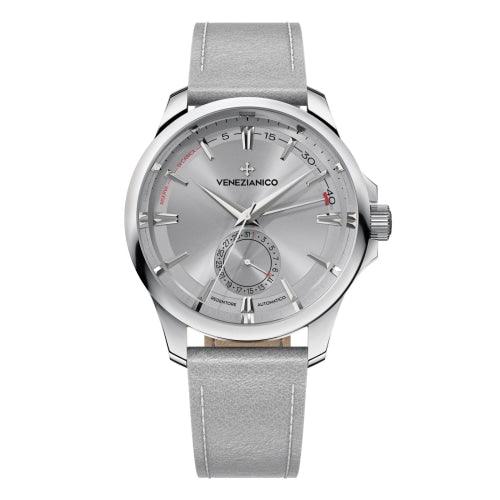 Venezianico Automatic Watch Redentore Riserva di Carica Grey Leather 1321503 - Watches & Crystals