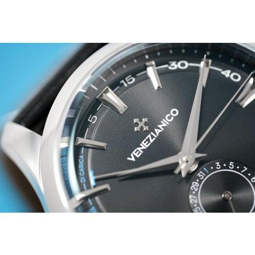 Venezianico Automatic Watch Redentore Riserva di Carica Black Leather 1321504 - Watches & Crystals