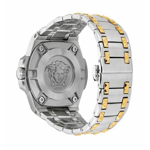 Versace VEDY005/19 Mens Chain Reaction Silver & Gold Swiss Watch