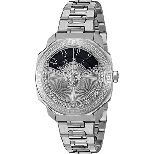 Versace Dylos Unisex Silver Swiss Watch VQU030015 - Watches