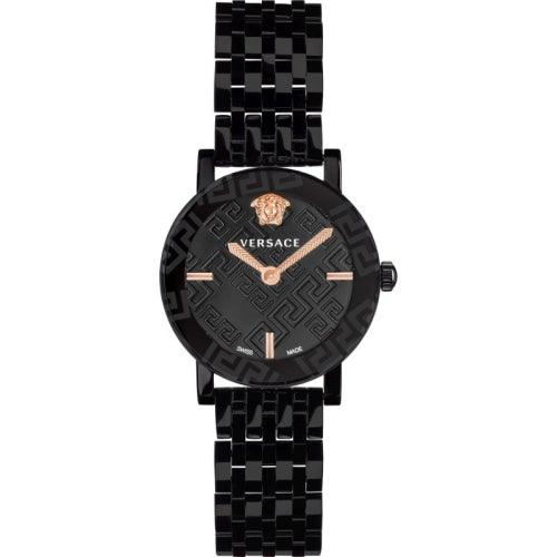 Versace Greca Glass Ladies Black 32mm Watch VEU300721 - Watches