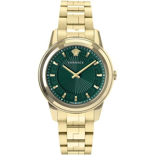 Versace Greca Gold / Green Dial 38mm Watch VEPX01421 - Watches