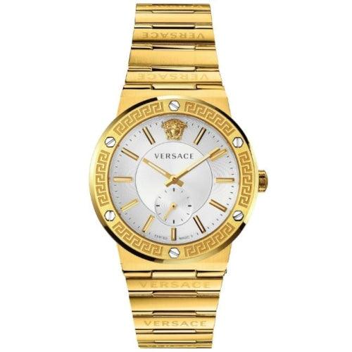 Versace Greca Logo Men’s Gold / Silver Dial Watch VEVI00520 - WATCHES