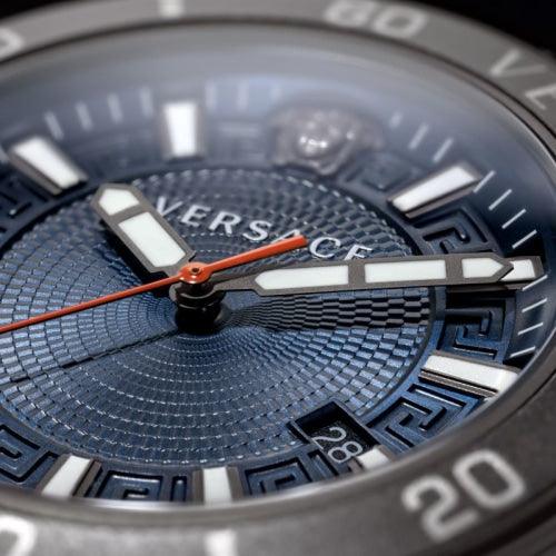 Versace Greca Sport Men’s Gunmetal 43mm Watch VEZ300621 - Watches