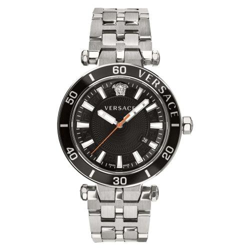 Versace Greca Sport Men’s Silver 43mm Watch VEZ300321 - Watches