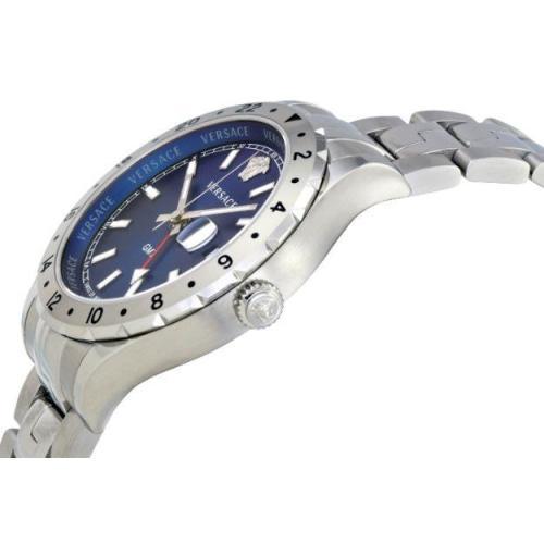 Versace V1101/0015 Mens Hellenyium GMT Blue Dial Swiss Watch