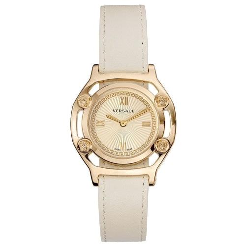 Versace Medusa Frame Ladies Changeable Strap Gold Watch VEVF00620 - Watches