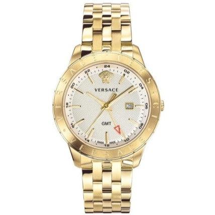 Versace Men’s Univers Gold 43mm Swiss GMT Watch VEBK00518 - Watches