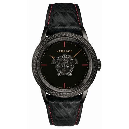 Versace VERD002 18 Men’s Palazzo Empire Black Leather Swiss Watch