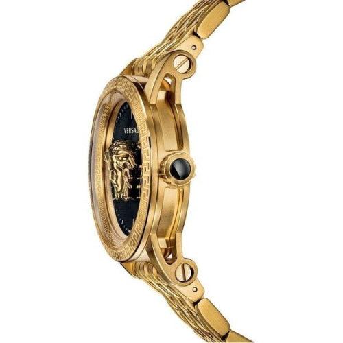 Versace VERD008 19 Mens Palazzo Empire Gold & Black Swiss Watch - WATCHES
