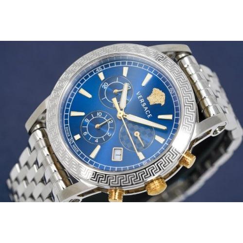 Versace Sports Tech Silver / Blue Dial Watch VELT00219 - Watches