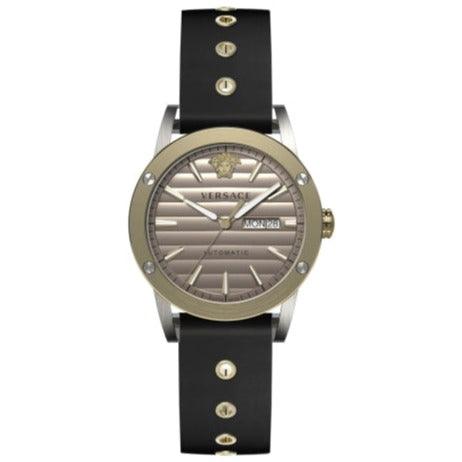 Versace Theros Automatic Men’s Bronze Dial Leather Watch VEDX00519 - Watches