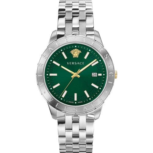 Versace Univers Men’s Green Dial 43mm Watch VE2C00321 - Watches