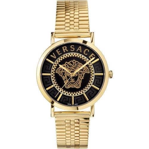 Versace V-Icon Men’s Gold 40mm Watch VEJ400521 - Watches