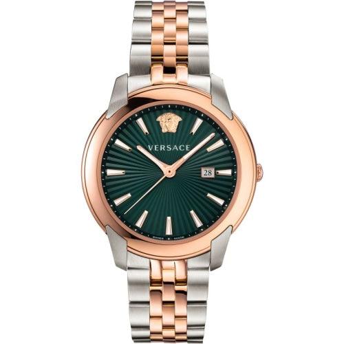 Versace V-Urban Men’s Two-Tone / Green Dial Watch VELQ00619 - Watches