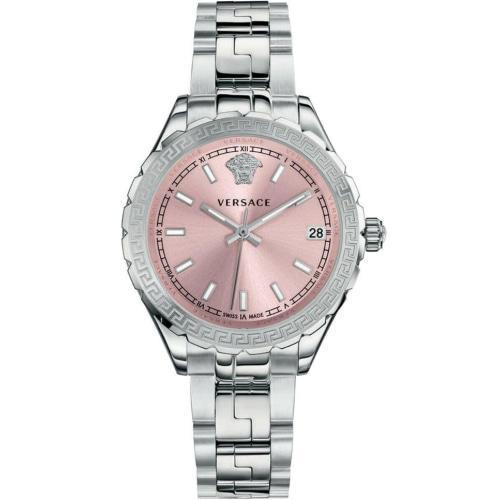 Versace V1201/0015 Ladies Hellenyium Pink Sun-ray Dial Swiss Watch