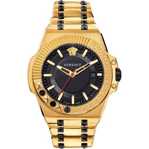 Versace VEDY006/19 Mens Chain Reaction Gold & Black Swiss Watch